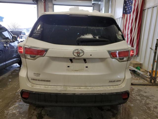 5TDJKRFH3GS283324 - 2016 TOYOTA HIGHLANDER XLE WHITE photo 6