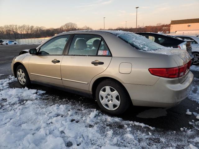 1HGCM56165A167268 - 2005 HONDA ACCORD DX BEIGE photo 2