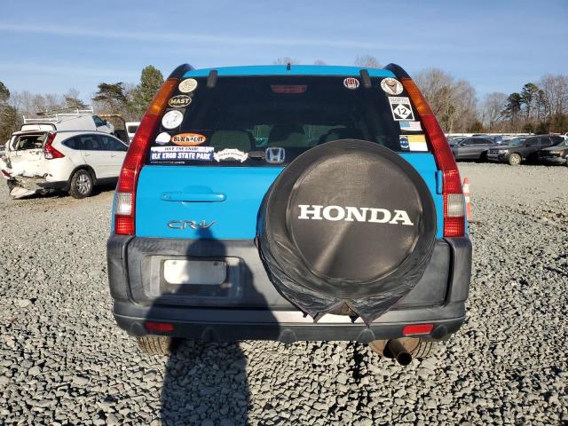 SHSRD78892U009968 - 2002 HONDA CR-V EX BLUE photo 6