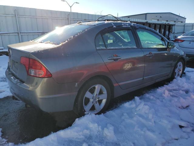 1HGFA16817L031097 - 2007 HONDA CIVIC EX GRAY photo 3