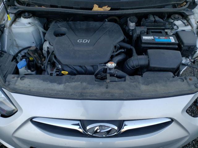 KMHCT4AEXEU649225 - 2014 HYUNDAI ACCENT GLS SILVER photo 11