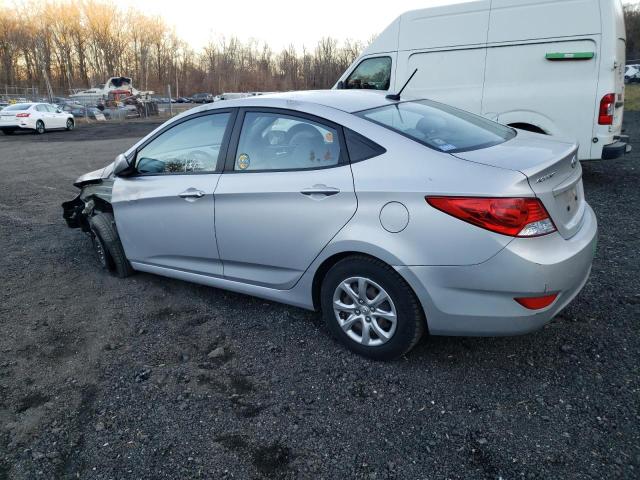 KMHCT4AEXEU649225 - 2014 HYUNDAI ACCENT GLS SILVER photo 2