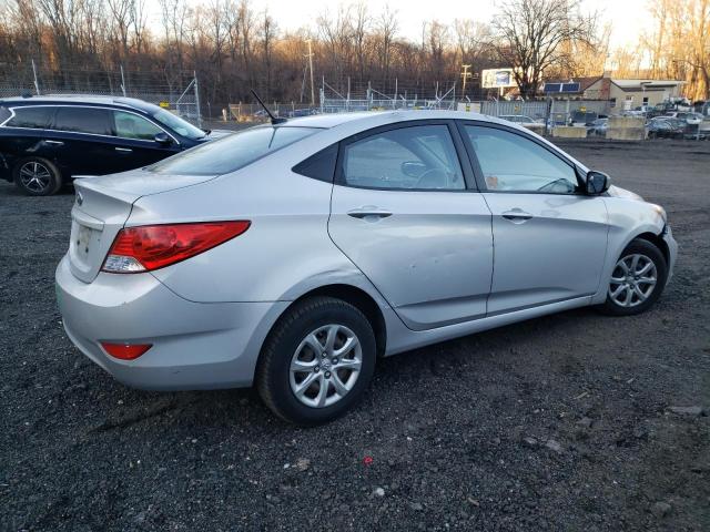 KMHCT4AEXEU649225 - 2014 HYUNDAI ACCENT GLS SILVER photo 3