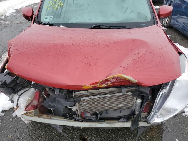 3N1CN7AP9FL933526 - 2015 NISSAN VERSA S RED photo 11