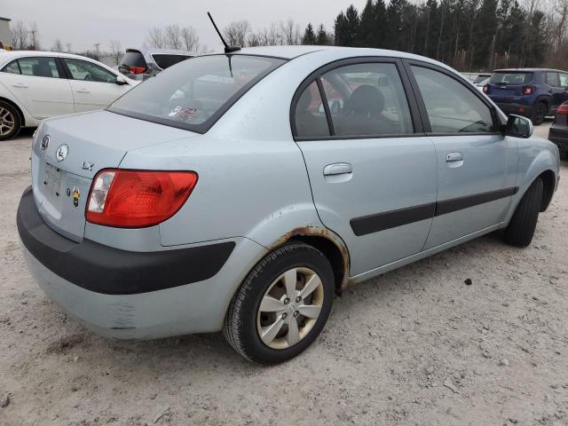 KNADE223296498182 - 2009 KIA RIO BASE BLUE photo 3