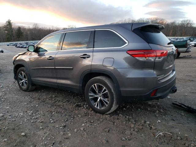 5TDBGRFH3KS073885 - 2019 TOYOTA HIGHLANDER HYBRID GRAY photo 2