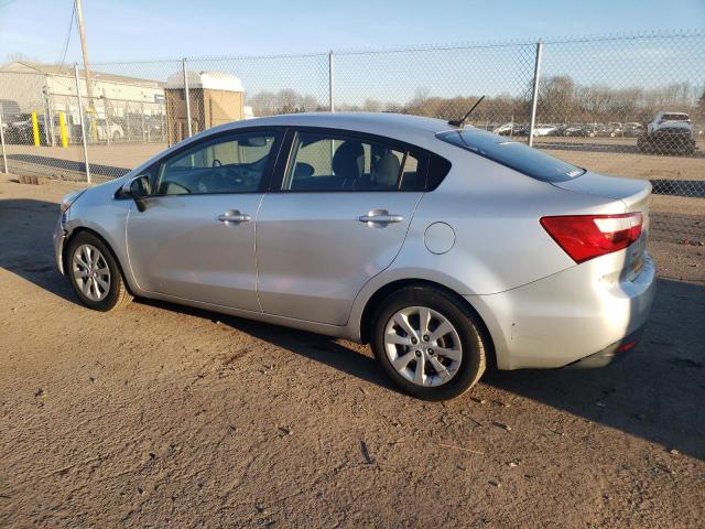 KNADM4A33E6345093 - 2014 KIA RIO LX SILVER photo 2