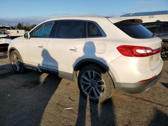 2LMTJ8LP5GBL87641 - 2016 LINCOLN MKX RESERVE Blanc photo 2