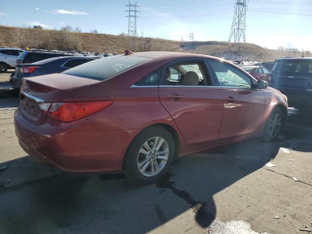 5NPEB4AC9DH762803 - 2013 HYUNDAI SONATA GLS BURGUNDY photo 3