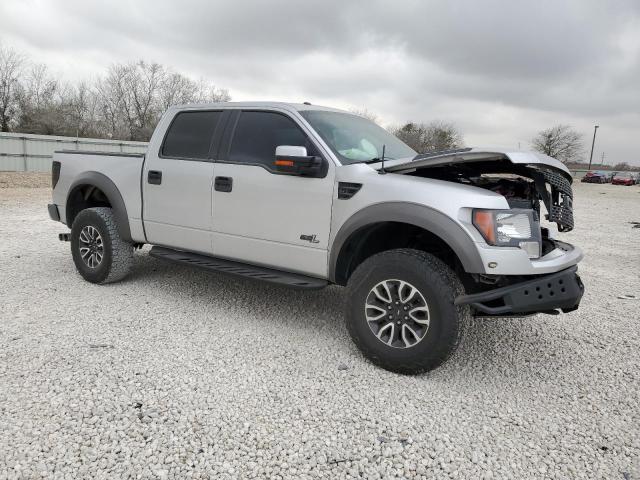 1FTFW1R65CFB84343 - 2012 FORD F150 SVT RAPTOR SILVER photo 4