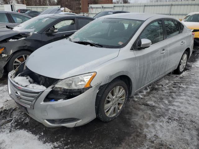 3N1AB7AP2EY204673 - 2014 NISSAN SENTRA S SILVER photo 1