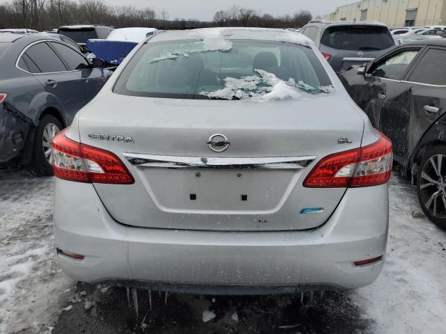 3N1AB7AP2EY204673 - 2014 NISSAN SENTRA S SILVER photo 6