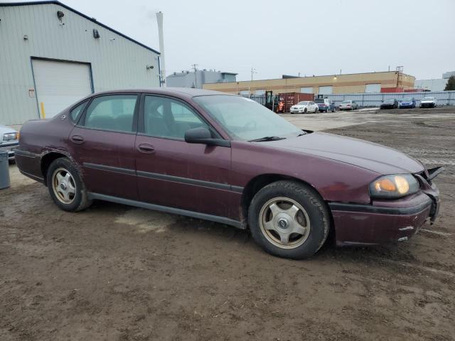 2G1WF52E549424504 - 2004 CHEVROLET IMPALA BURGUNDY photo 4