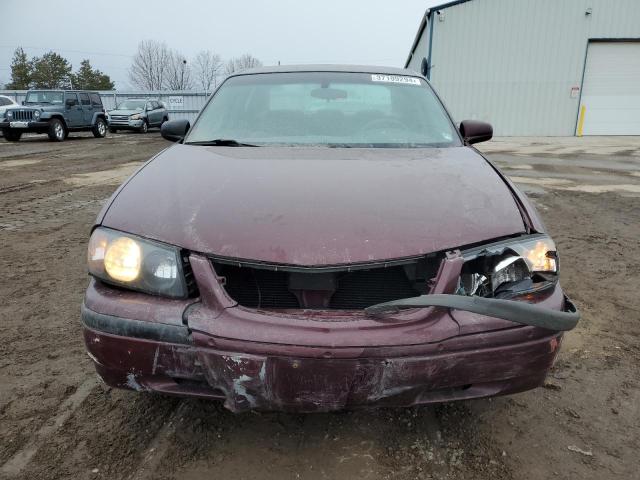 2G1WF52E549424504 - 2004 CHEVROLET IMPALA BURGUNDY photo 5