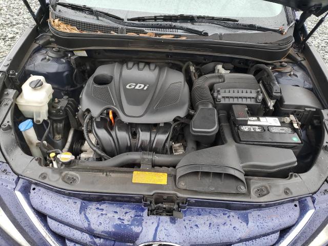 5NPEB4AC2CH495535 - 2012 HYUNDAI SONATA GLS BLUE photo 11