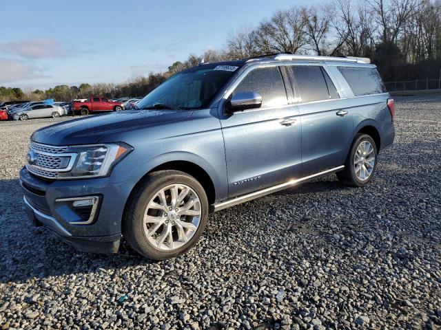 1FMJK1LT4JEA32119 - 2018 FORD EXPEDITION MAX PLATINUM BLUE photo 1