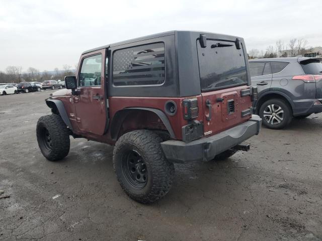 1J4FA54117L180096 - 2007 JEEP WRANGLER SAHARA MAROON photo 2