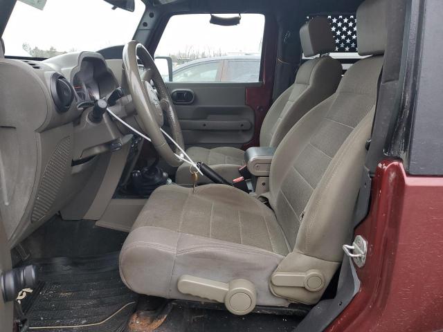 1J4FA54117L180096 - 2007 JEEP WRANGLER SAHARA MAROON photo 7