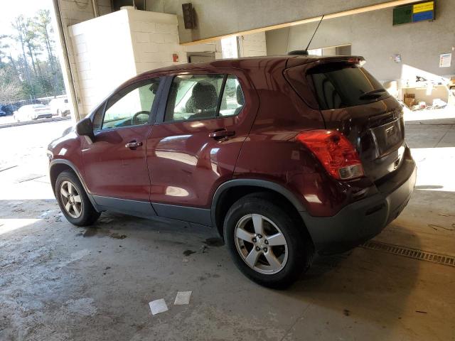 3GNCJNSB1GL277511 - 2016 CHEVROLET TRAX LS MAROON photo 2