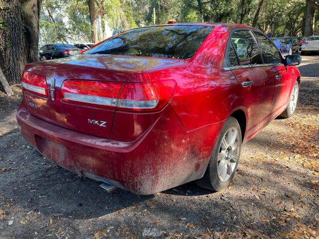 3LNHL2GC3AR621879 - 2010 LINCOLN MKZ RED photo 4