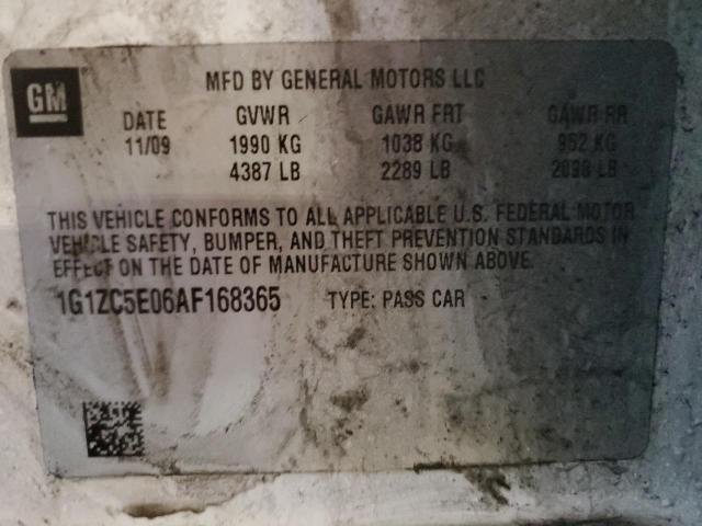 1G1ZC5E06AF168365 - 2010 CHEVROLET MALIBU 1LT 白色 照片 13