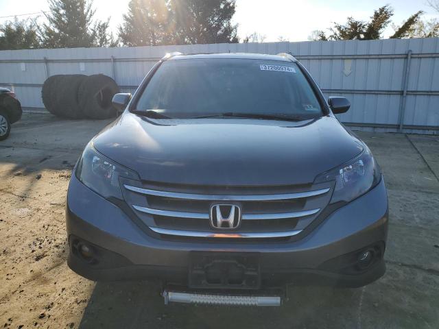 2HKRM4H74DH660314 - 2013 HONDA CR-V EXL GRAY photo 5