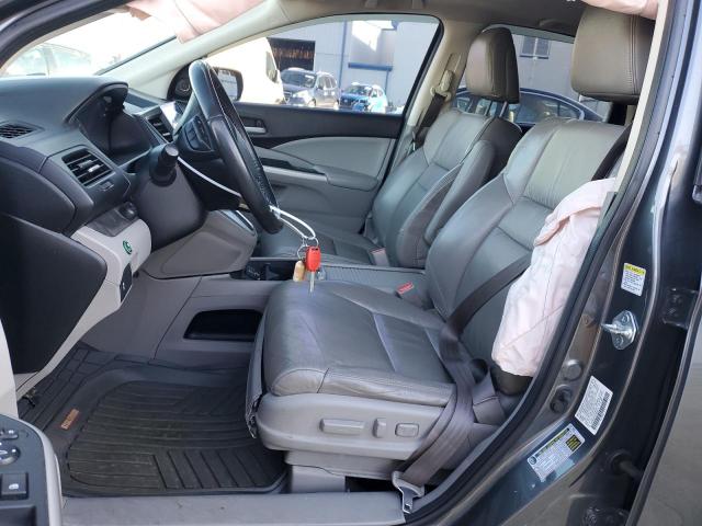 2HKRM4H74DH660314 - 2013 HONDA CR-V EXL GRAY photo 7