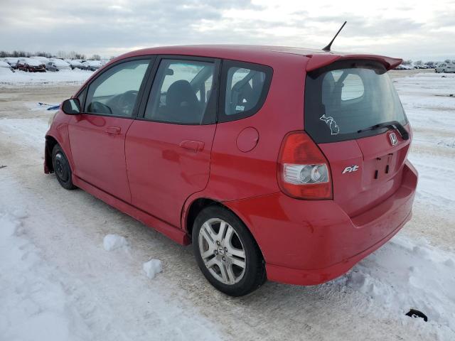 JHMGD38647S043072 - 2007 HONDA FIT S RED photo 2