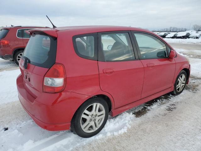 JHMGD38647S043072 - 2007 HONDA FIT S RED photo 3