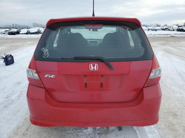 JHMGD38647S043072 - 2007 HONDA FIT S RED photo 6