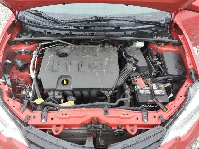 2T1BURHE1EC022913 - 2014 TOYOTA COROLLA L RED photo 11