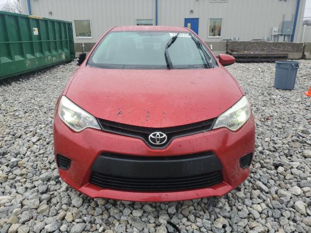 2T1BURHE1EC022913 - 2014 TOYOTA COROLLA L RED photo 5