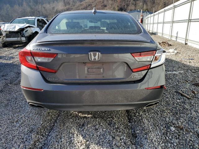 1HGCV1F33JA004725 - 2018 HONDA ACCORD SPORT GRAY photo 6