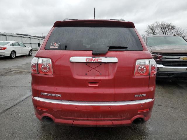 1GKKVTED7CJ417190 - 2012 GMC ACADIA DENALI MAROON photo 6