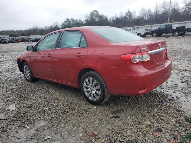 5YFBU4EE6DP212020 - 2013 TOYOTA COROLLA BASE RED photo 2
