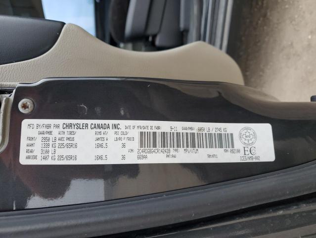 2C4RDGBG4CR142439 - 2012 DODGE GRAND CARA SE GRAY photo 13