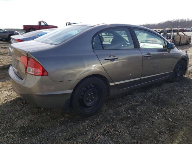 1HGFA16538L104140 - 2008 HONDA CIVIC LX GRAY photo 3