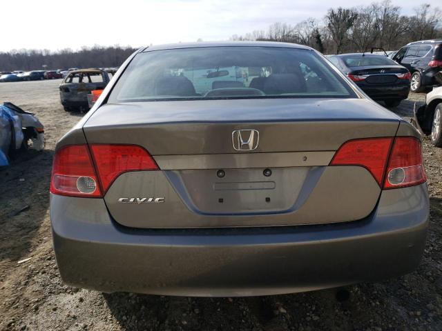 1HGFA16538L104140 - 2008 HONDA CIVIC LX GRAY photo 6