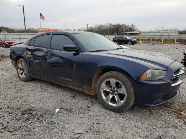 2C3CDXBG5EH145031 - 2014 DODGE CHARGER SE BLUE photo 4