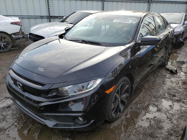 2HGFC2F83KH585327 - 2019 HONDA CIVIC SPORT 黑色 照片 1