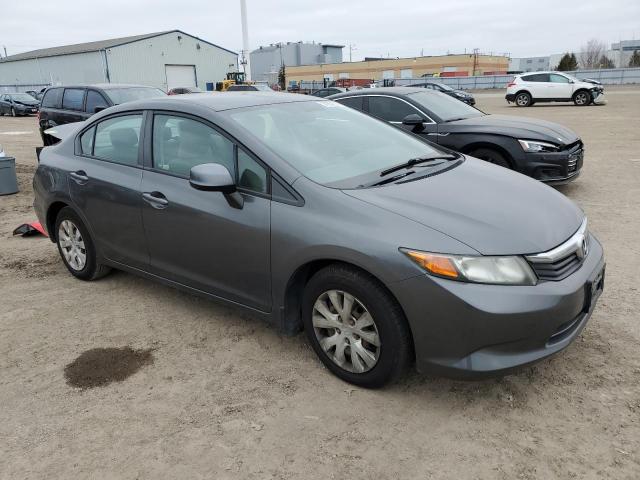 2HGFB2F43CH058177 - 2012 HONDA CIVIC LX GRAY photo 4