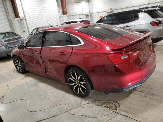 1G1ZG5ST3LF021264 - 2020 CHEVROLET MALIBU RS MAROON photo 2