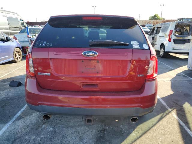 2FMDK3JC7DBB06581 - 2013 FORD EDGE SEL BURGUNDY photo 6