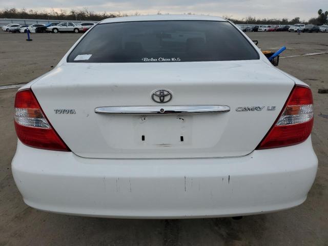 JTDBE32K730233985 - 2003 TOYOTA CAMRY LE WHITE photo 6