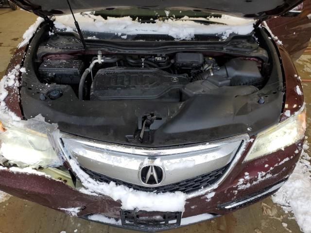 5FRYD4H20EB018395 - 2014 ACURA MDX MAROON photo 12