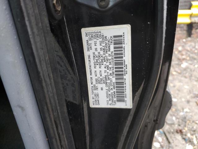 5TBBT44111S181076 - 2001 TOYOTA TUNDRA ACCESS CAB BLACK photo 12