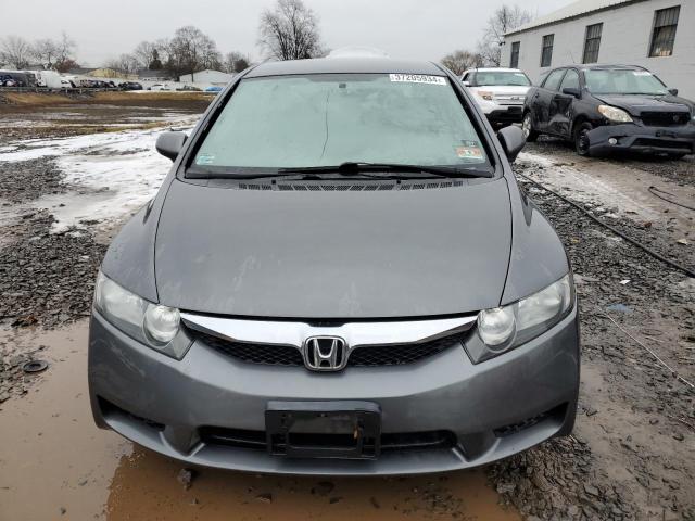 2HGFA165X9H538182 - 2009 HONDA CIVIC LX GRAY photo 5