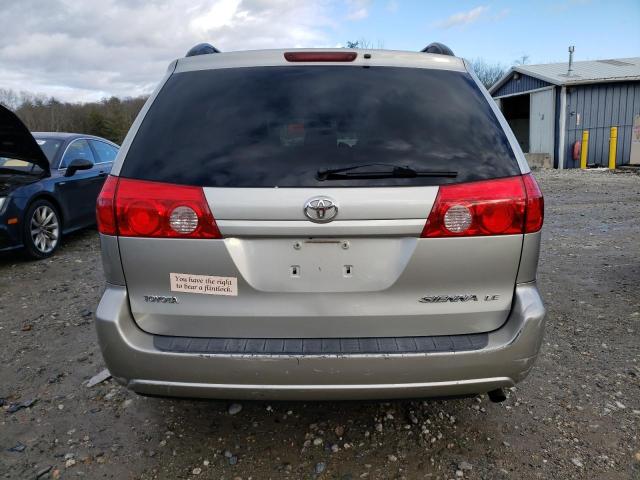 5TDZK23C09S236757 - 2009 TOYOTA SIENNA CE SILVER photo 6