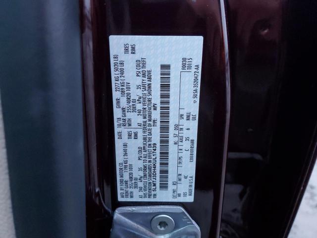 5LMTJ3DH4KUL17439 - 2019 LINCOLN MKC RESERVE BURGUNDY photo 14