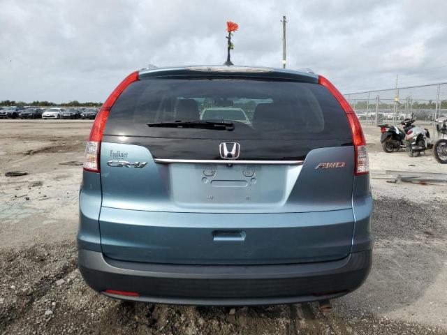 2HKRM4H75EH671016 - 2014 HONDA CR-V EXL TURQUOISE photo 6